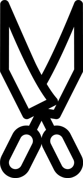 剪子图标或标志孤立符号符号图片下载
