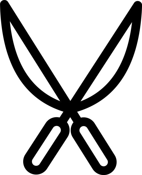 剪子图标或标志孤立符号符号图片下载