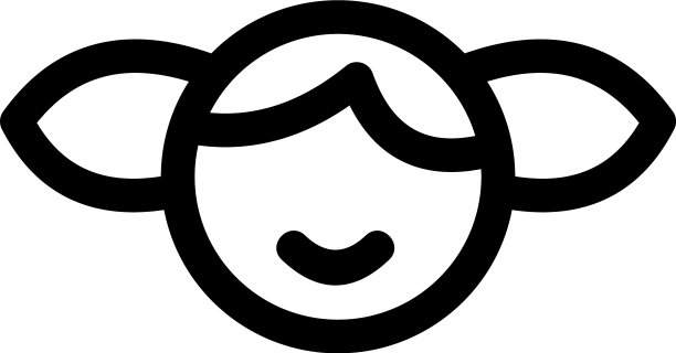 女孩图标或标志孤立标志符号图片下载