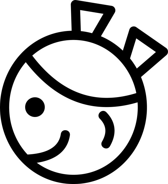 女孩图标或标志孤立标志符号图片下载