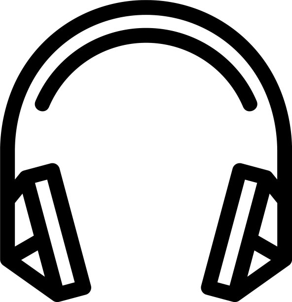 耳机图标或标志孤立符号符号图片下载