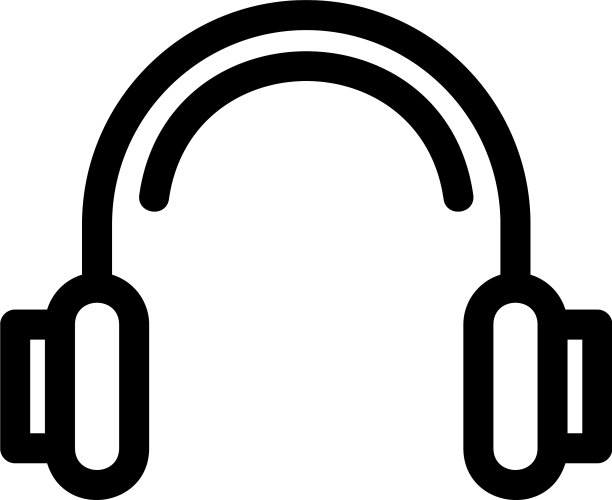 耳机图标或标志孤立符号符号图片下载