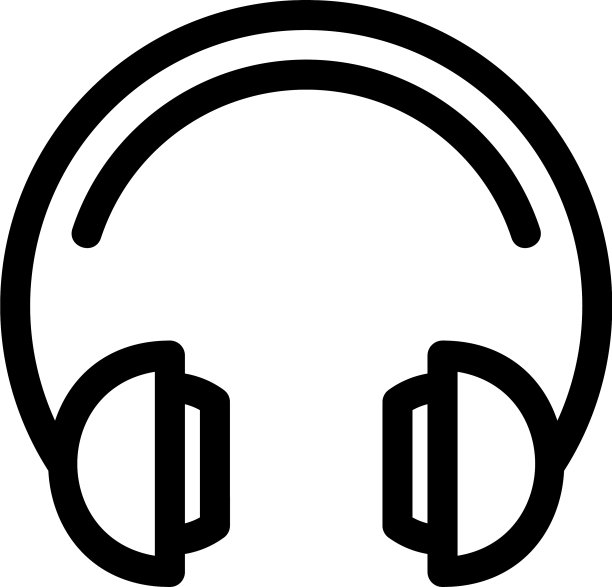耳机图标或标志孤立符号符号图片下载
