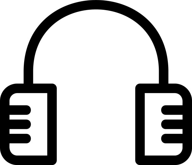 耳机图标或标志孤立符号符号图片下载