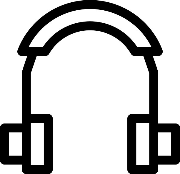 耳机图标或标志孤立符号符号图片下载