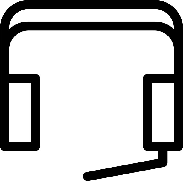 耳机图标或标志孤立符号符号图片下载