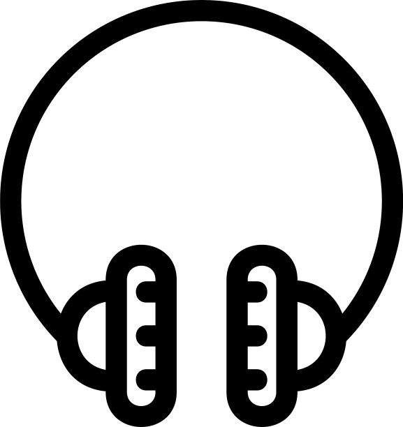 耳机图标或标志孤立符号符号图片下载