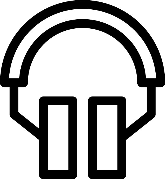 耳机图标或标志孤立符号符号图片下载