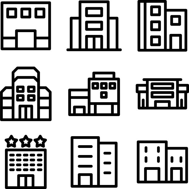 酒店标志或标志孤立标志符号图片下载