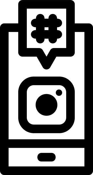 Instagram图标或标志孤立的标志符号图片下载