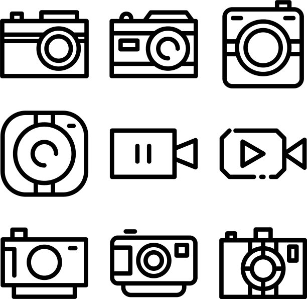 Instagram图标或标志孤立的标志符号图片下载