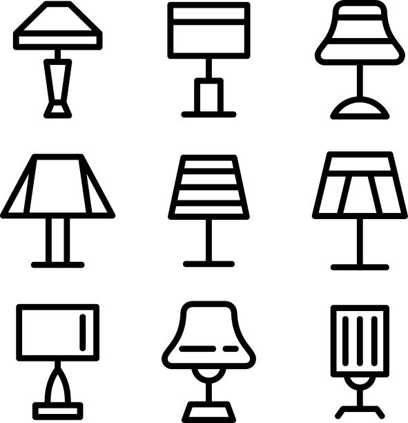 灯标或标志孤立标志符号图片下载