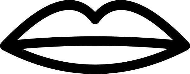 唇标或标志孤立符号符号图片下载