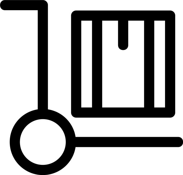 行李车图标或标志孤立标志符号图片下载