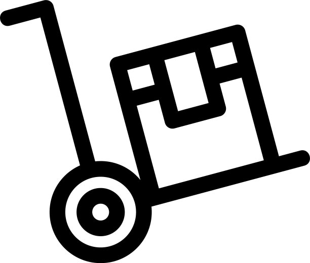 行李车图标或标志孤立标志符号图片下载