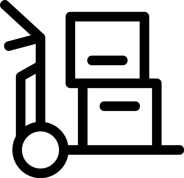 行李车图标或标志孤立标志符号图片下载