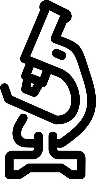 显微镜图标或标志孤立标志符号图片下载