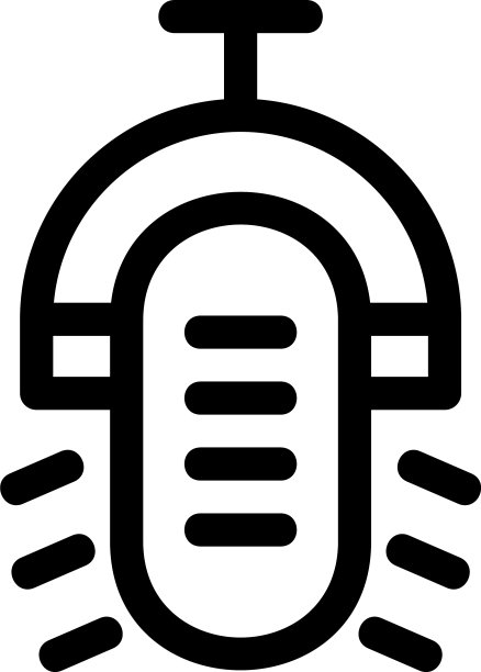 麦克图标或标志孤立标志符号图片下载