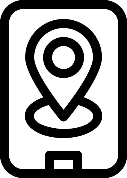 移动图标或标志孤立标志符号图片下载