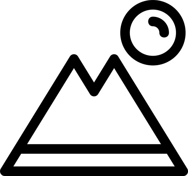 山标志或标志孤立标志符号图片下载