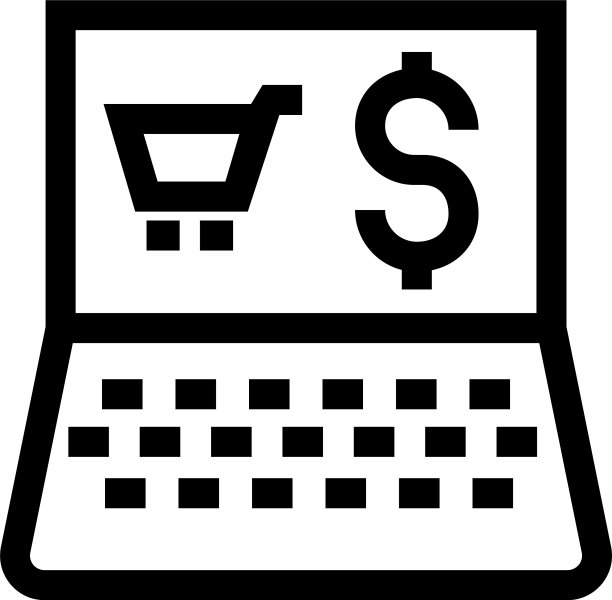 购物图标或标志孤立标志符号图片下载