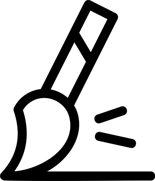 油漆图标或标志孤立标志符号图片下载