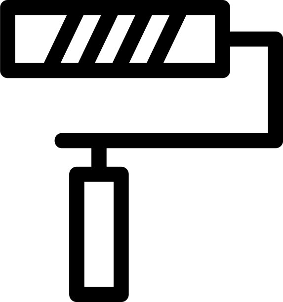 油漆图标或标志孤立标志符号图片下载