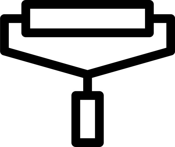 油漆图标或标志孤立标志符号图片下载