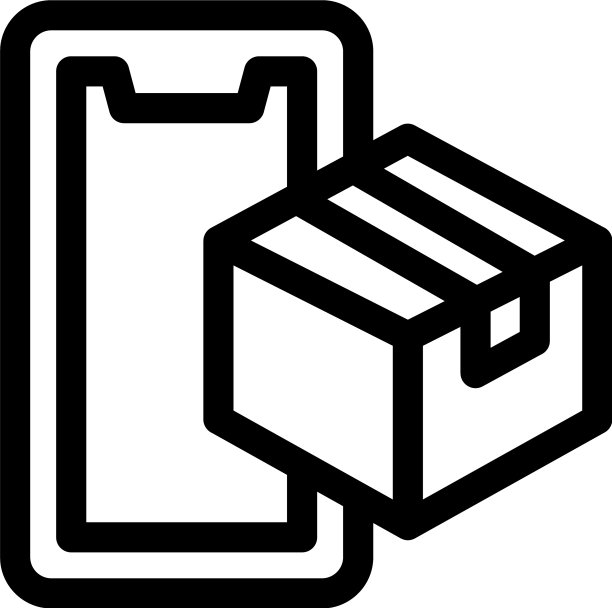 包裹追踪图标或logo独立标志符号图片下载