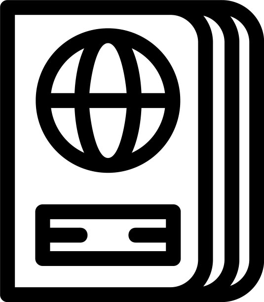 护照图标或标志孤立标志符号图片下载