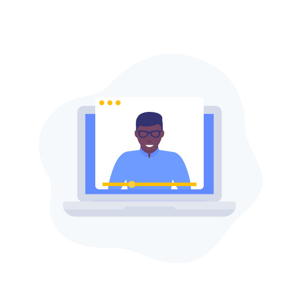 网络研讨会，在线教育，远程培训和电子学习矢量插图图片下载