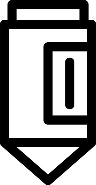 钢笔图标或logo独立标志符号图片下载