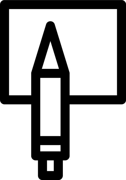 铅笔图标或标志孤立的标志符号图片下载