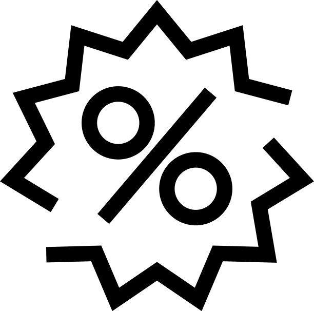百分比图标或logo独立标志符号图片下载