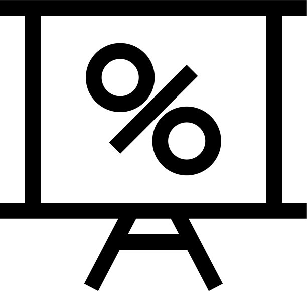 百分比图标或logo独立标志符号图片下载