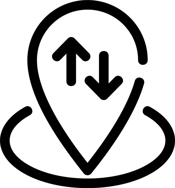 定位图标或标志孤立符号图片下载