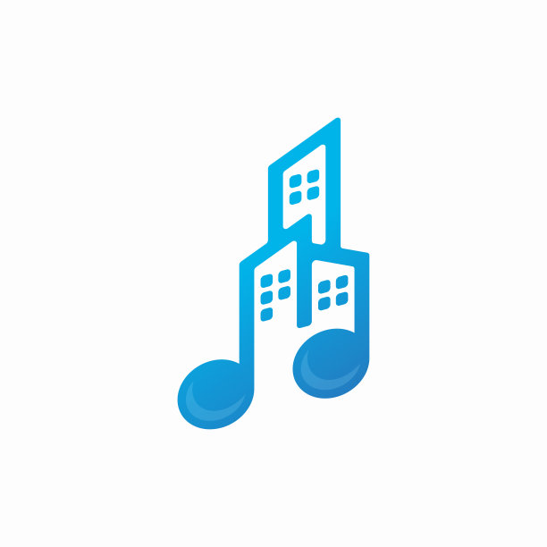 城市音乐标志模板设计图片下载