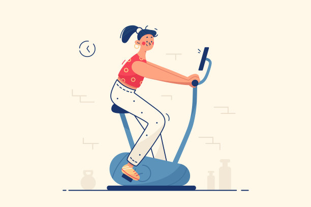 年轻女子在健身房图片下载