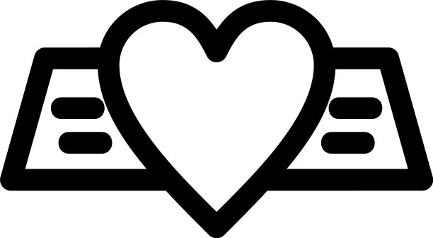 浪漫的标志或标志孤立的标志符号图片下载