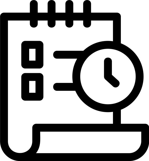 时间表图标或标志孤立符号符号图片下载