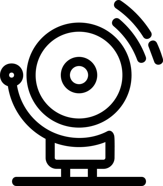学校铃铛图标或标志图片下载