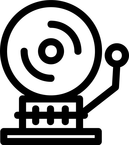 学校铃铛图标或标志图片下载