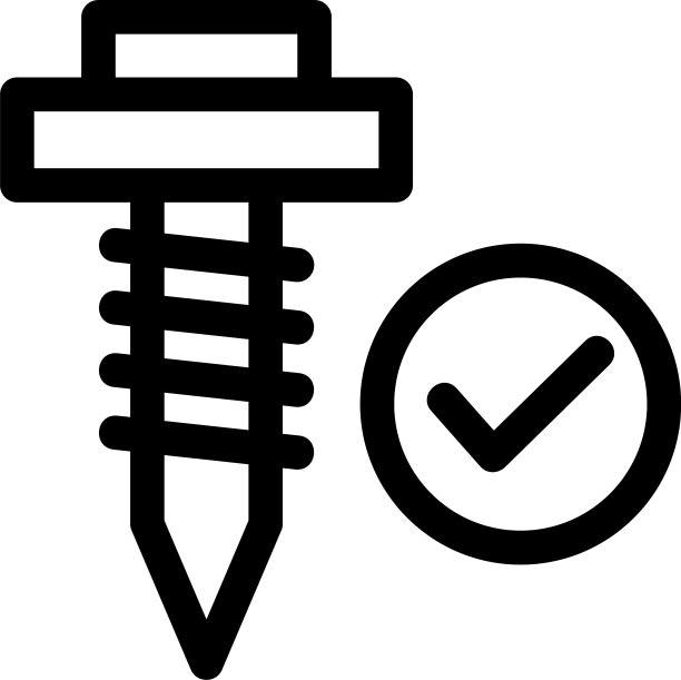 螺丝钉图标或标志孤立符号符号图片下载