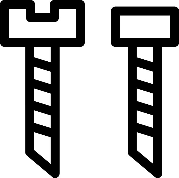 螺丝钉图标或logo isolated sign symbol图片下载