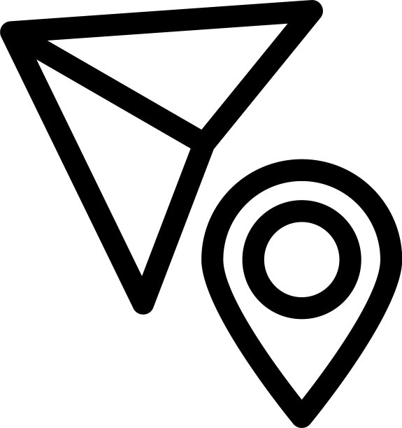 位置图标或标志孤立的标志符号图片下载