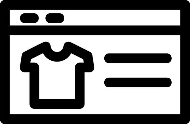 购物网站图标或标志孤立标志符号图片下载