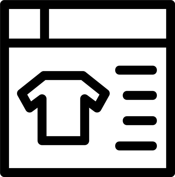 购物网站图标或标志孤立标志符号图片下载