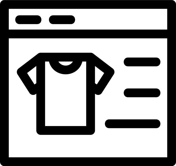 购物网站图标或标志孤立标志符号图片下载