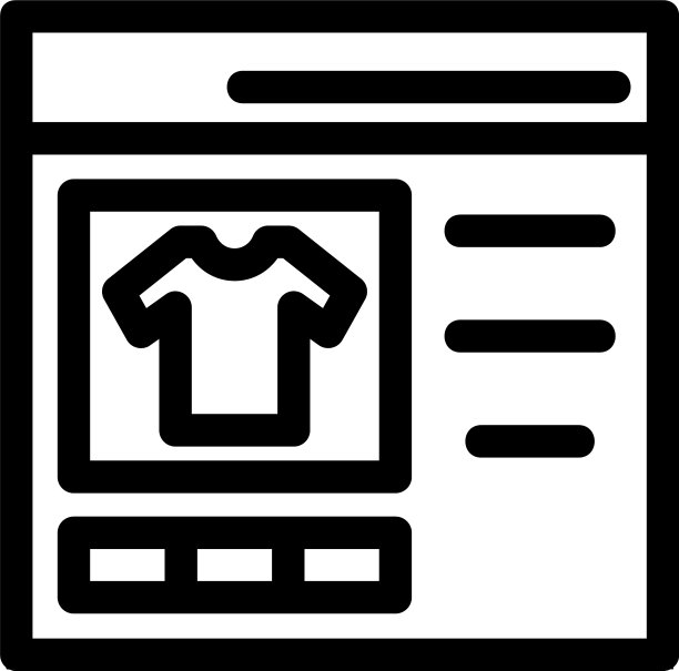 购物网站图标或标志孤立标志符号图片下载