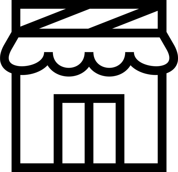 商店图标或标志孤立标志符号图片下载